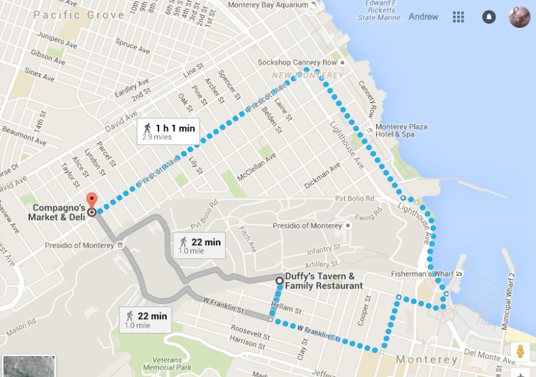 How to get to Duffy's from Campagno's and vice versa